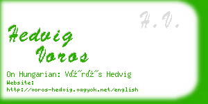 hedvig voros business card